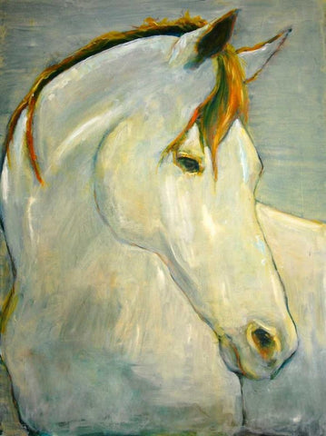 White Black Ornate Wood Framed Art Print with Double Matting by Hoffman, Kate