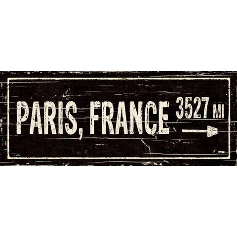 Destination Signs I Gold Ornate Wood Framed Art Print with Double Matting by Pela Studio