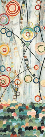 Blooming Meadow III White Modern Wood Framed Art Print with Double Matting by Boggs, Candra