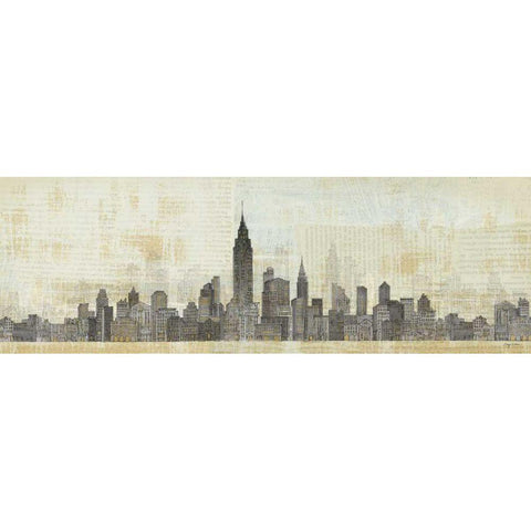 Empire Skyline Gold Ornate Wood Framed Art Print with Double Matting by Tillmon, Avery