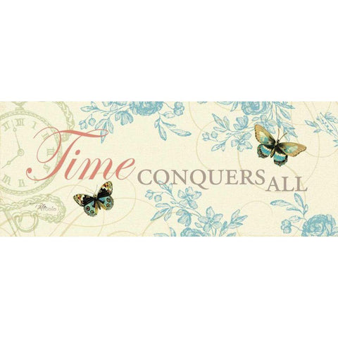 Time Flies II Black Modern Wood Framed Art Print by Pela Studio