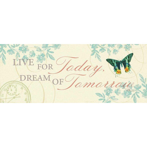 Time Flies III White Modern Wood Framed Art Print by Pela Studio