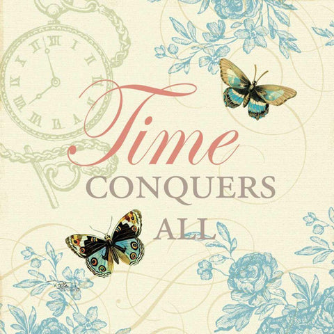 Time Flies II White Modern Wood Framed Art Print by Pela Studio