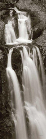 Kentucky Falls Panel White Modern Wood Framed Art Print with Double Matting by Audit, Lisa