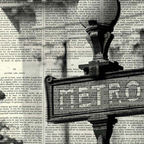 Metro I Crop White Modern Wood Framed Art Print with Double Matting by Olivier, Marc