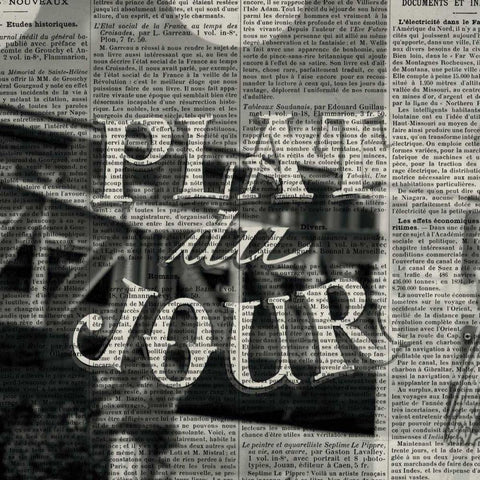 Plat du Jour White Modern Wood Framed Art Print with Double Matting by Olivier, Marc