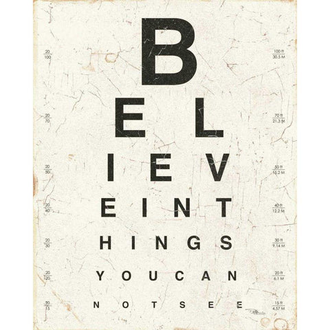 Eye Chart I Black Modern Wood Framed Art Print by Pela Studio