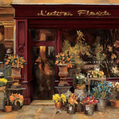 Parisian Shoppe I Black Modern Wood Framed Art Print by Hageman, Marilyn