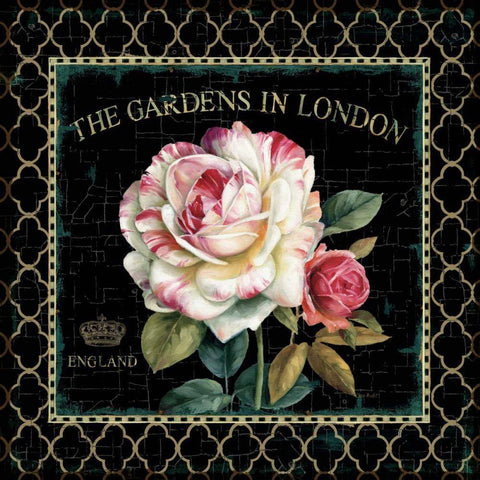 Garden View VII White Modern Wood Framed Art Print with Double Matting by Audit, Lisa