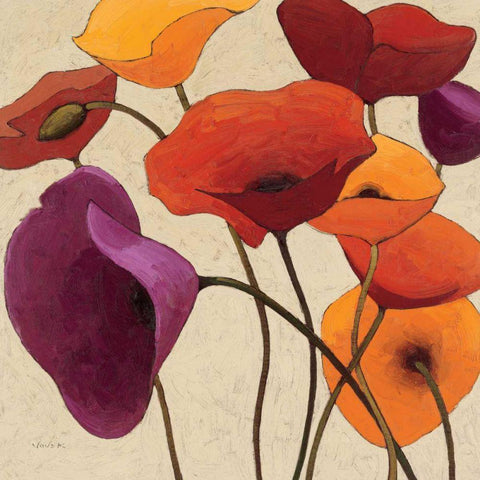 Up One Black Modern Wood Framed Art Print by Novak, Shirley