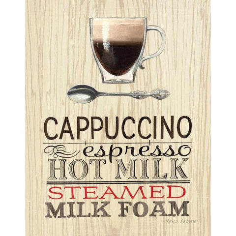 Cappucino White Modern Wood Framed Art Print by Fabiano, Marco