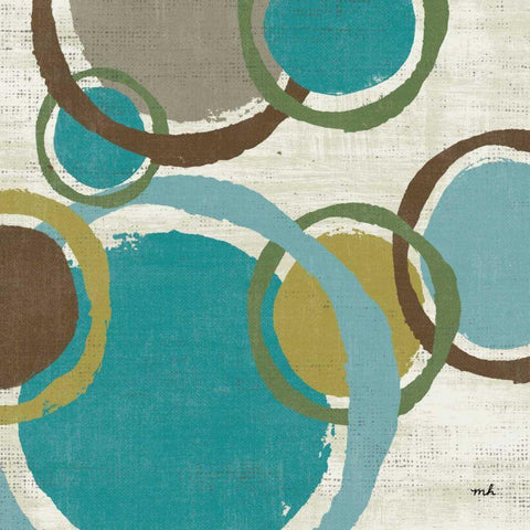 Vintage Bubbles II Black Modern Wood Framed Art Print by Hershey, Moira