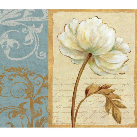 White Beauty I White Modern Wood Framed Art Print by Charron, Veronique