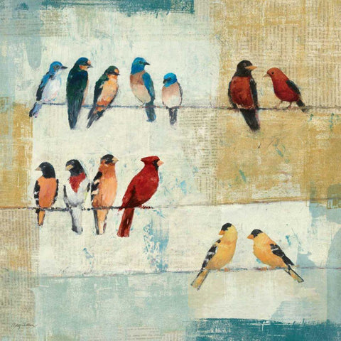 The Usual Suspects Black Modern Wood Framed Art Print by Tillmon, Avery