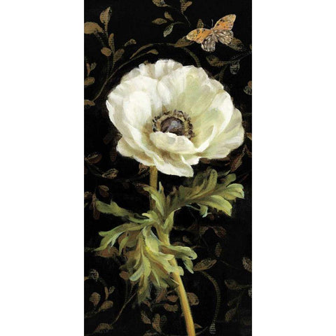 Jardin Paris Florals I White Modern Wood Framed Art Print by Nai, Danhui