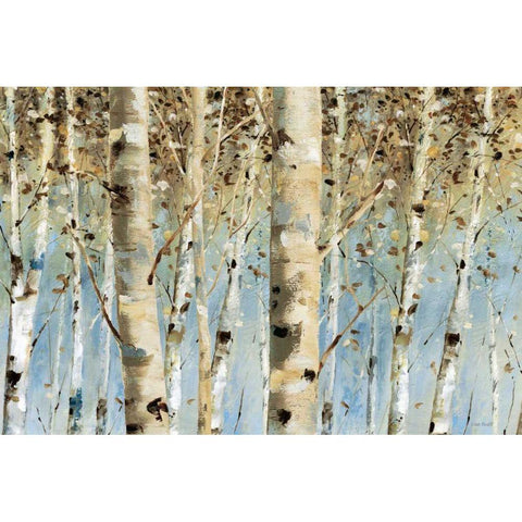 White Forest Black Modern Wood Framed Art Print with Double Matting by Audit, Lisa