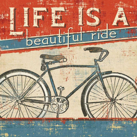 Beautiful Ride I White Modern Wood Framed Art Print with Double Matting by Pela Studio