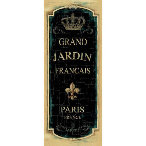 Garden View VIII - Grand Jardin Black Modern Wood Framed Art Print by Audit, Lisa
