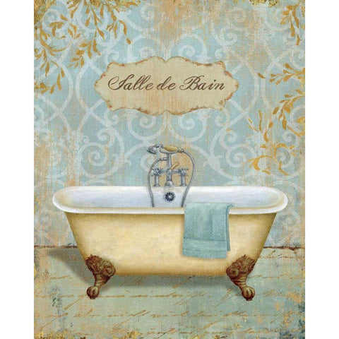 Salle de Bain I Gold Ornate Wood Framed Art Print with Double Matting by Brissonnet, Daphne