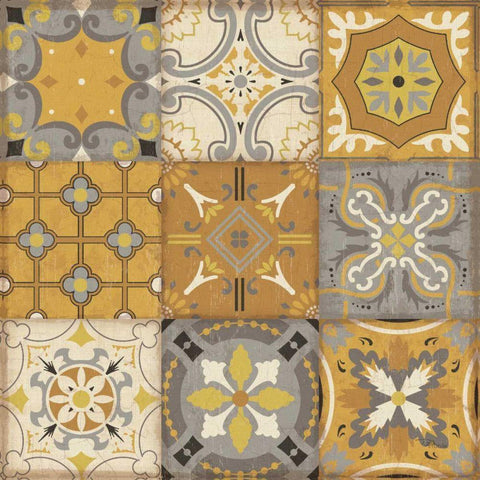 Golden Glow II Gold Ornate Wood Framed Art Print with Double Matting by Pela Studio
