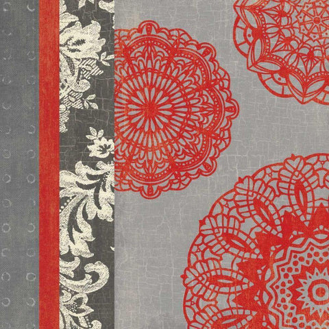 Contemporary Lace I White Modern Wood Framed Art Print by Hershey, Moira