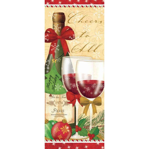 Holiday Cheers I Black Modern Wood Framed Art Print by Charron, Veronique