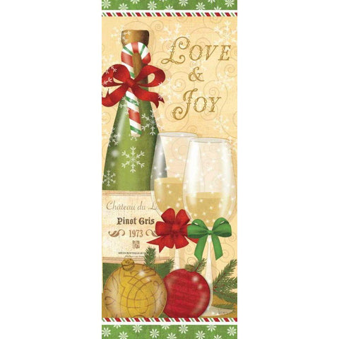 Holiday Cheers III Black Modern Wood Framed Art Print by Charron, Veronique