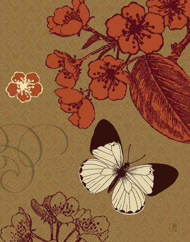 Orchard Travels Black Ornate Wood Framed Art Print with Double Matting by Studio Mousseau
