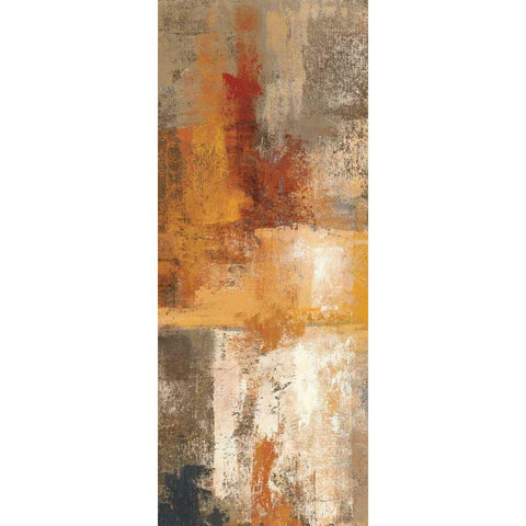Silver and Amber Panel I Gold Ornate Wood Framed Art Print with Double Matting by Vassileva, Silvia