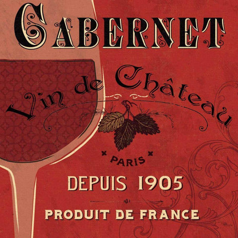 Red Label I Black Modern Wood Framed Art Print by Pela Studio