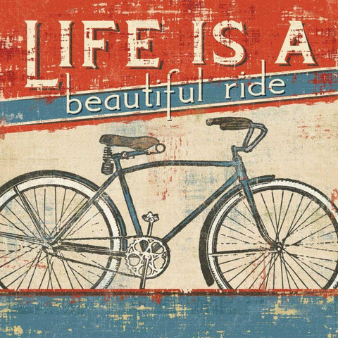Beautiful Ride I Black Modern Wood Framed Art Print with Double Matting by Pela Studio