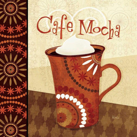 Cup of Joe III White Modern Wood Framed Art Print with Double Matting by Charron, Veronique