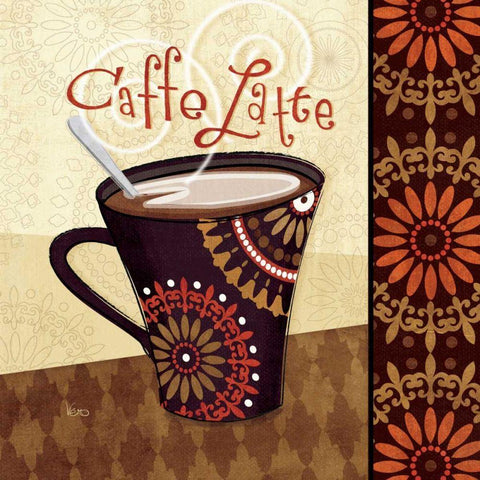 Cup of Joe IV Black Modern Wood Framed Art Print with Double Matting by Charron, Veronique