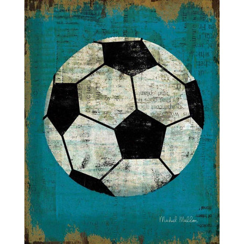 Ball IV White Modern Wood Framed Art Print by Mullan, Michael