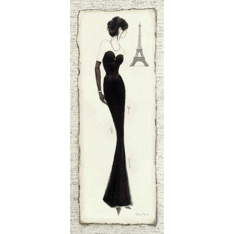 Elegance Diva II White Modern Wood Framed Art Print by Adams, Emily