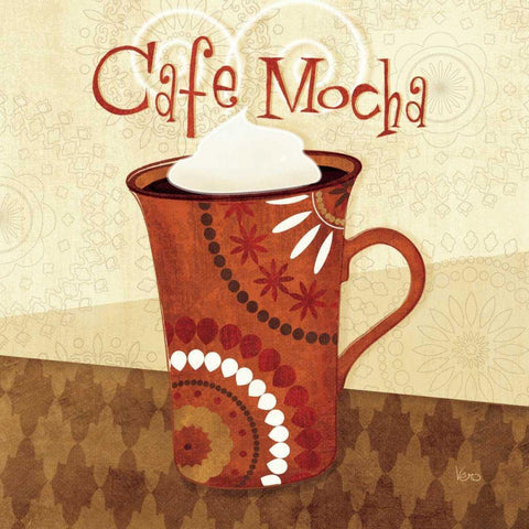 Cup of Joe III Black Modern Wood Framed Art Print by Charron, Veronique