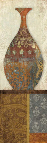 Indian Vessels II White Modern Wood Framed Art Print with Double Matting by Hershey, Moira