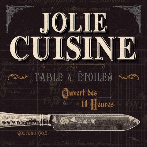 Flavors of France IV Gold Ornate Wood Framed Art Print with Double Matting by Pela Studio