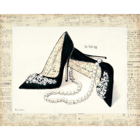 From Emilys Closet IV Black Modern Wood Framed Art Print with Double Matting by Adams, Emily