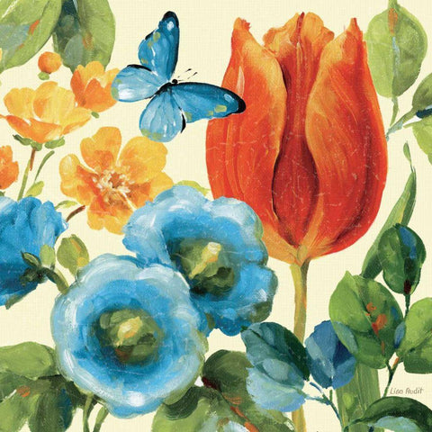 Summer Brights III White Modern Wood Framed Art Print by Audit, Lisa