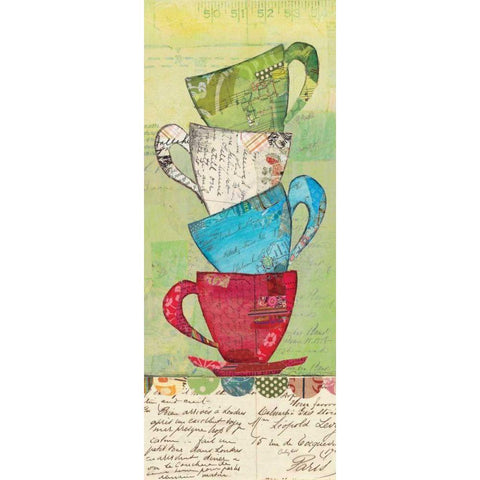 Come for Tea White Modern Wood Framed Art Print by Prahl, Courtney