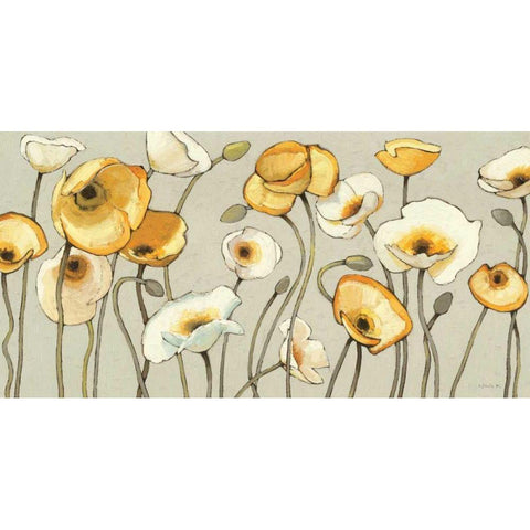 Jaune Gris I Black Modern Wood Framed Art Print by Novak, Shirley