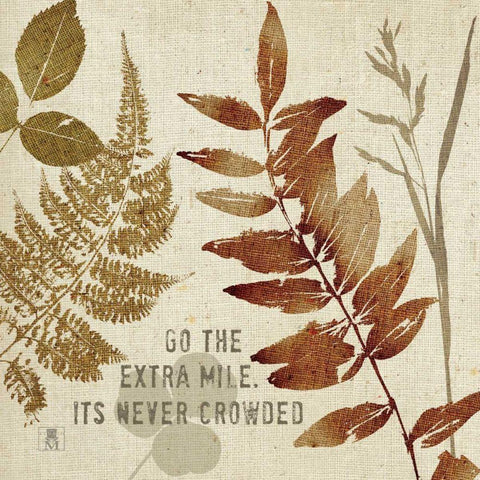 Leaves of Inspiration III Gold Ornate Wood Framed Art Print with Double Matting by Studio Mousseau