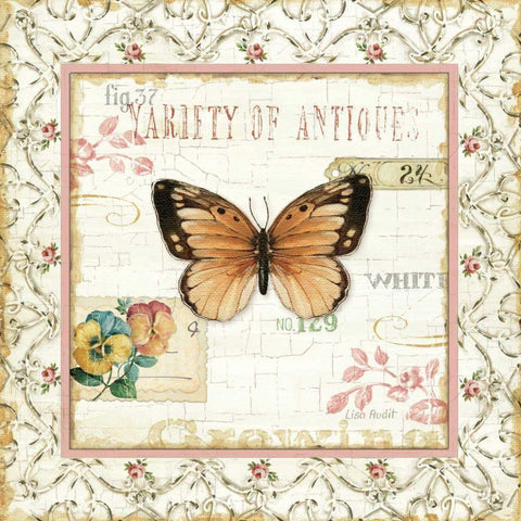 Rose Garden V Black Modern Wood Framed Art Print by Audit, Lisa