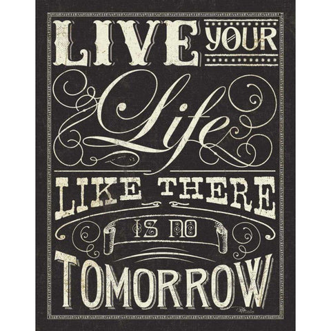 Life and Dreams II Black Modern Wood Framed Art Print with Double Matting by Pela Studio