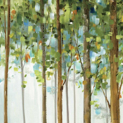 Forest Study III White Modern Wood Framed Art Print by Audit, Lisa