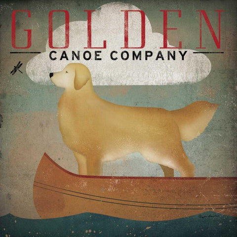 Golden Dog Canoe Co White Modern Wood Framed Art Print with Double Matting by Fowler, Ryan