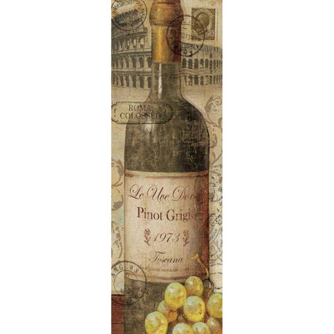 European Wines I Gold Ornate Wood Framed Art Print with Double Matting by Charron, Veronique