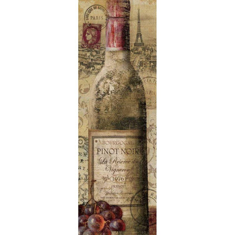 European Wines II Gold Ornate Wood Framed Art Print with Double Matting by Charron, Veronique