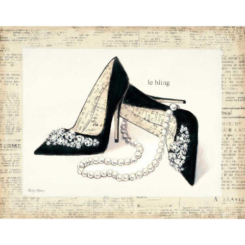 From Emilys Closet IV Black Modern Wood Framed Art Print with Double Matting by Adams, Emily